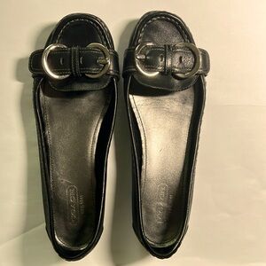 Coach Black Flats